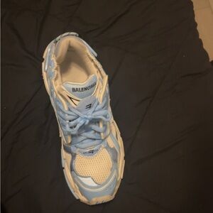 Balenciaga Light Blue and Cream Sneakers